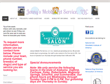 Tablet Screenshot of jennysmobilepetservice.com